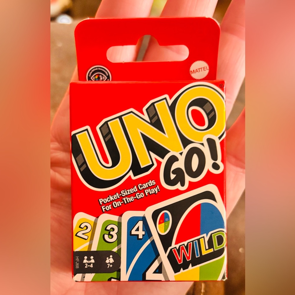 New Mattel UNO Go! Mini Card Game